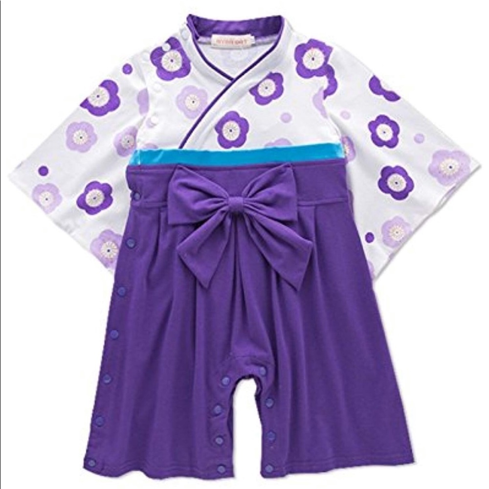 👘 🌸NWT Toddler purple Japanese Hakama robe